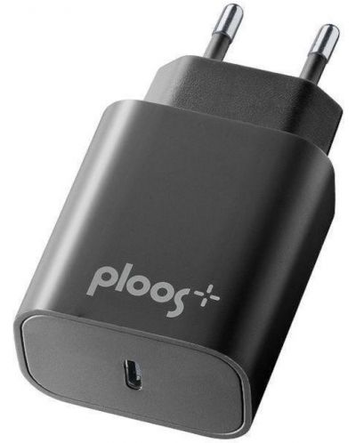 Зарядно устройство Ploos - 8214, PD, USB-C, 20W, черно - 1