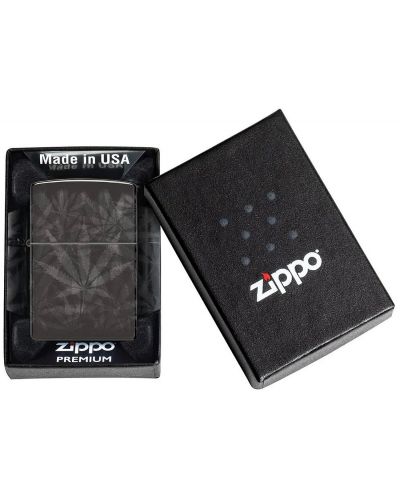 Запалка Zippo - Cannabis Design High Polish Black - 6