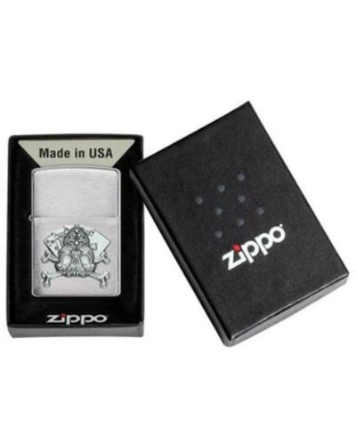 Запалка Zippo - Card Skull 3D Emblem - 4