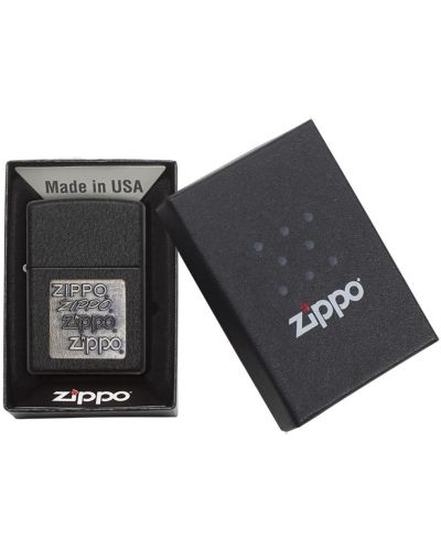 Запалка Zippo - Black Crackle, легендарните лога - 4