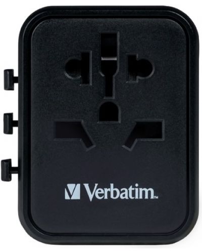 Зарядно устройство Verbatim - UTA-01 Universal Travel Adapter, черно - 3