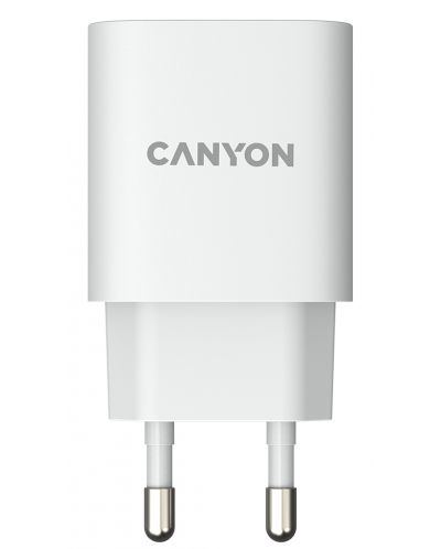Зарядно устройство Canyon - H-20-02, USB-C, 20W, бяло - 2