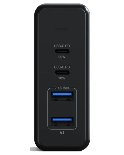 Зарядно устройство Satechi - MultiPort, USB-A/C, 108W, сиво - 2