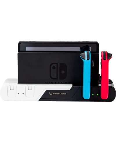 Зарядна станция SteelDigi - Red Condor, черно/бяла (Nintendo Switch/OLED) - 1