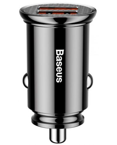 Зарядно за кола Baseus - CCALL-YD01, USB-A, 30W, черно - 1