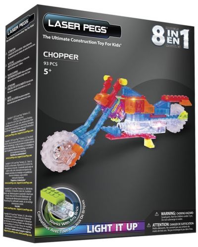 Светещ конструктор 8 в 1 LASER PEGS - Мотор