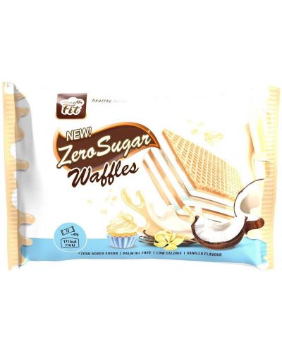 Zero Sugar Waffles, vanilla, 40 g, Miss & Mr Fit - 1
