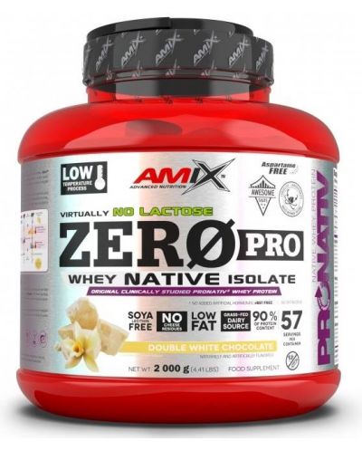 Zero Pro, бял шоколад, 2000 g, Amix - 1