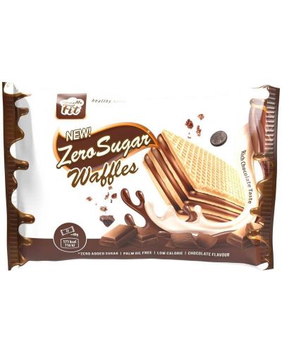 Zero Sugar Waffles, cacao, 40 g, Miss & Mr Fit - 1