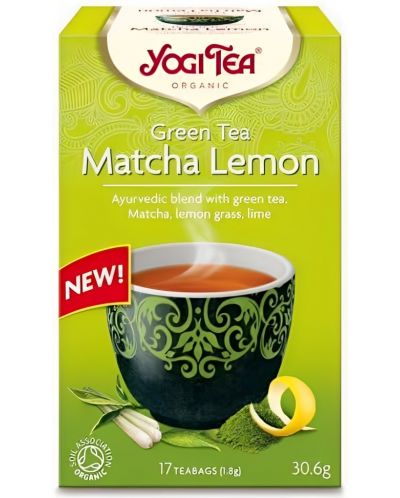 Зелен чай с матча и лимон, 17 пакетчета, Yogi Tea - 1