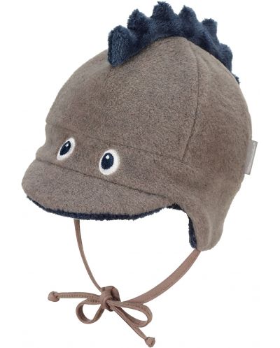 Зимна бебешка шапка Sterntaler - Дино, 45 cm, 6-9 месеца, кафява - 1