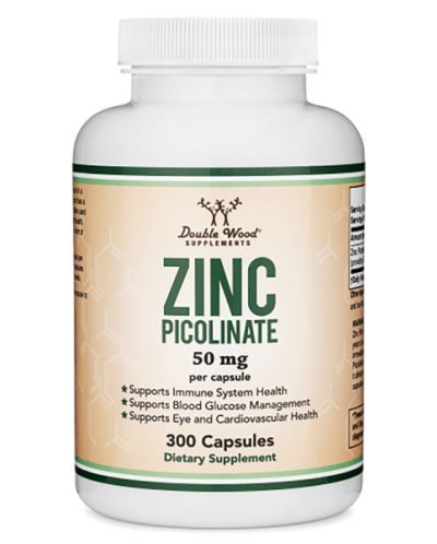 Zinc Picolinate, 300 капсули, Double Wood - 1
