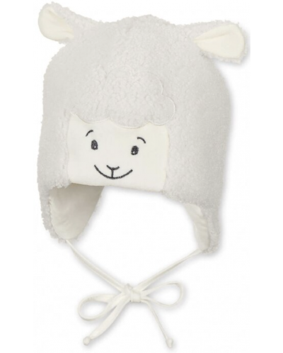 Зимна бебешка шапка Sterntaler - Агънце, 47 cm, 9-12 месеца - 1