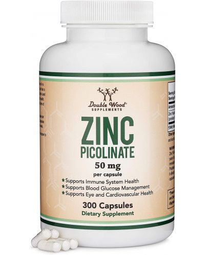 Zinc Picolinate, 300 капсули, Double Wood - 4