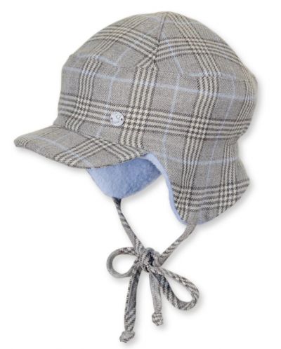 Зимна бебешка шапка с козирка Sterntaler - За момчета, 49 cm, 12-18 месеца - 1