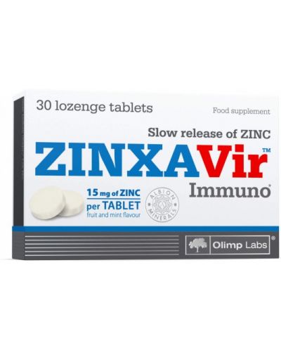 ZINXAVir Immuno, 30 таблетки за смучене, Olimp - 1