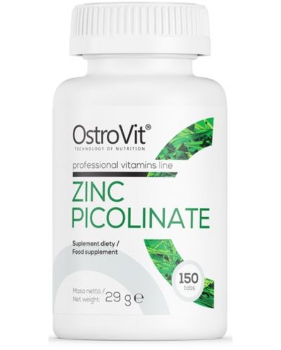 Zinc Picolinate, 15 mg, 150 таблетки, OstroVit - 1