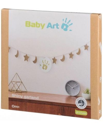 Златист гирлянд с отпечатък с боички Baby Art - 4