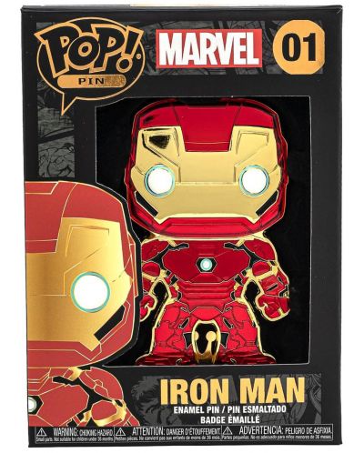 Значка Funko POP! Marvel: Avengers - Iron Man #01 - 3