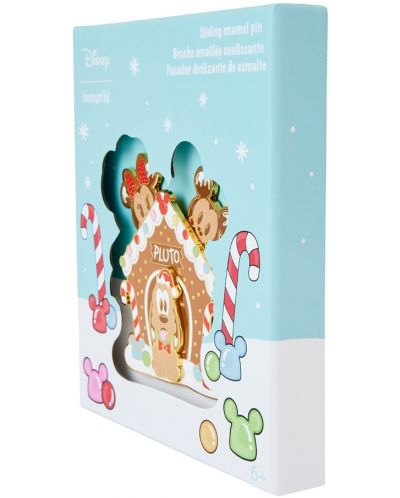 Значка Loungefly Disney: Mickey and Friends - Gingerbread Pluto House - 5