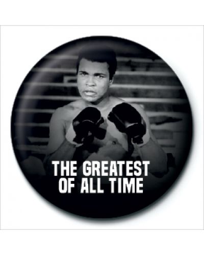 Значка Pyramid - Muhammad Ali (The Greatest - B+W)