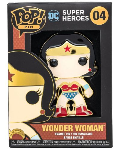 Значка Funko POP! DC Comics: Justice League - Wonder Woman (DC Super Heroes) #04 - 3