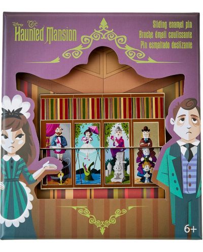 Значка Loungefly Disney: The Haunted Mansion - Sliding Portraits - 6