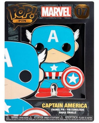 Значка Funko POP! Marvel: Avengers - Captain America #07 - 3