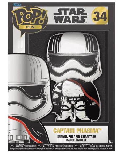 Значка Funko POP! Movies: Star Wars - Captain Phasma #34 - 3