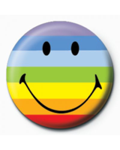 Значка Pyramid - Smiley (Rainbow)