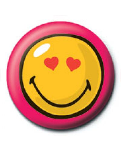 Значка Pyramid - Smiley World (Heart Eyes)