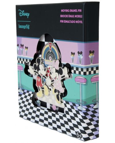 Значка Loungefly Disney: Mickey Mouse - Date Night Drive-In - 6
