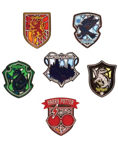 Значка Loungefly Movies: Harry Potter - Stained Glass Blind Box - 1