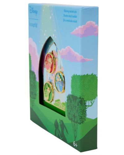 Значка Loungefly Disney: Sleeping Beauty - Aurora Castle & Fairies (Collector's Box) - 2