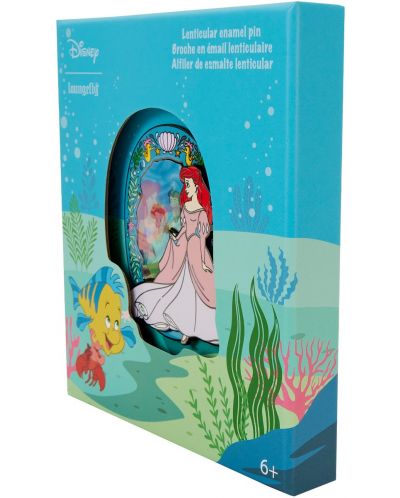 Значка Loungefly Disney: The Little Mermaid - Lenticular Princess - 5