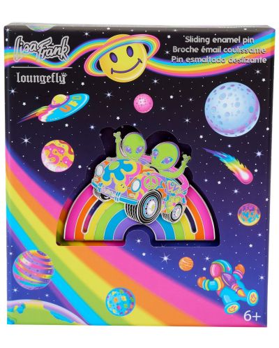 Значка Loungefly Art: Lisa Frank - Zoomer & Zorbit - 1