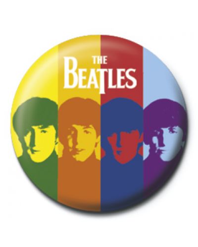 Значка Pyramid -  The Beatles (Stripes) - 1