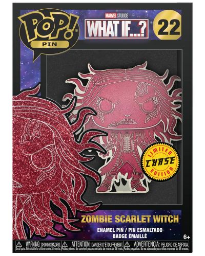 Значка Funko POP! Marvel: What If…? - Zombie Scarlet Witch (Glows in the Dark) #22 - 5