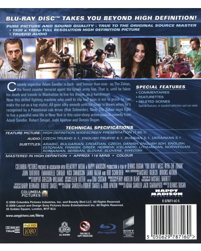 Зохан: Стилист от запаса - Нецензурирано издание (Blu-Ray) - 2