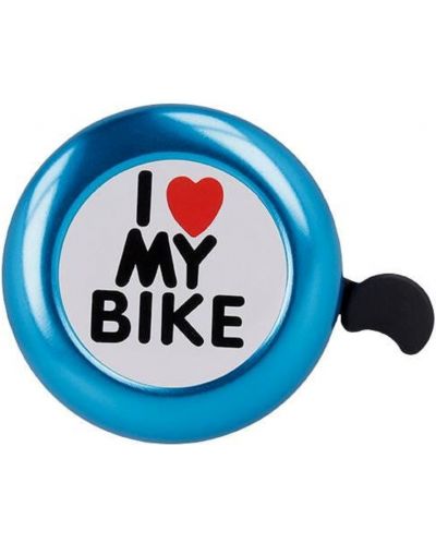 Звънец за велосипед Forever - I love my bike, син - 1