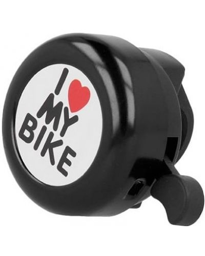 Звънец за велосипед Forever - I love my bike, черен - 2