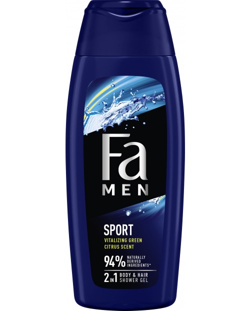 Fa Men Sport Душ гел Vitalizing Green Citrus, 400 ml | Ozone.bg