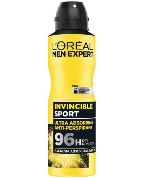L'Oréal Men Expert Спрей дезодорант Invincible Sport, 150 ml | Ozone.bg