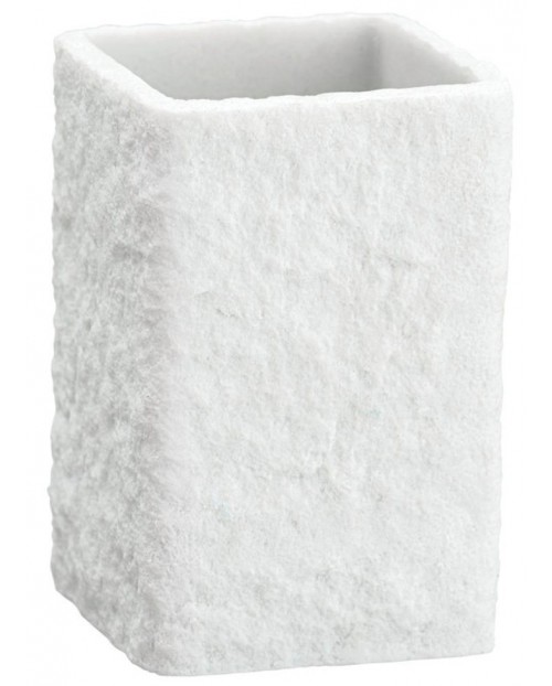 Поставка за четки за зъби Wenko - Villata, 7.5 х 11 х 7.5 cm, бяла ...