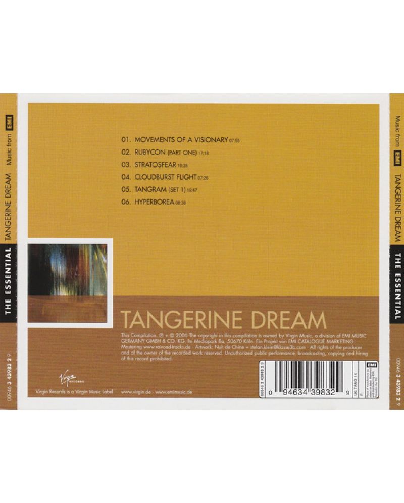 Tangerine Dream Essential (CD) Отлична цена Ozone.bg