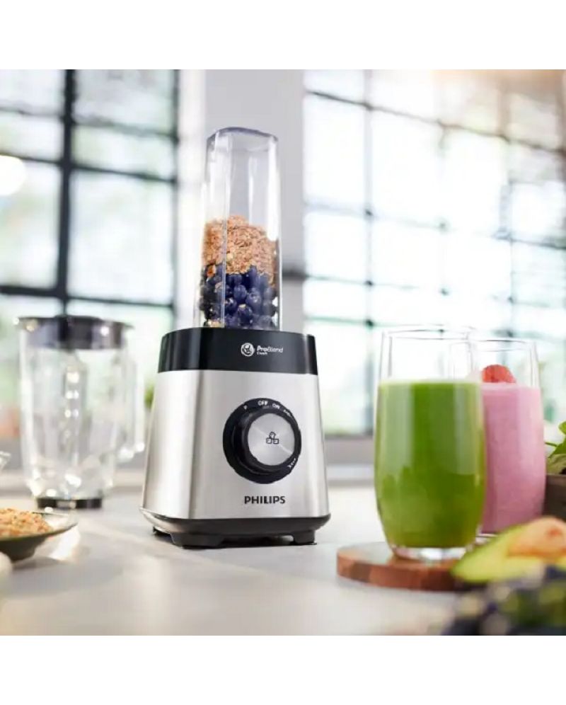 Блендер Philips - ProBlend Crush 6, 2l, 6 степени, 1000W, сив | Ozone.bg