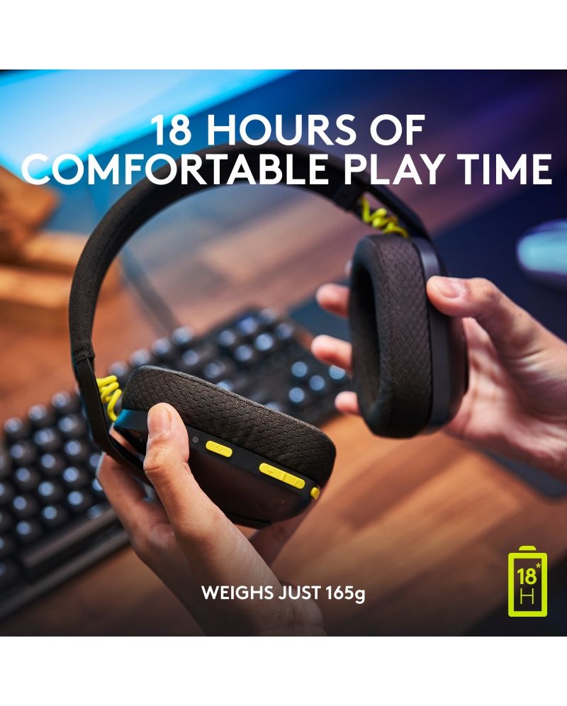 Гейминг слушалки Logitech - G435, безжични, черни | Ozone.bg