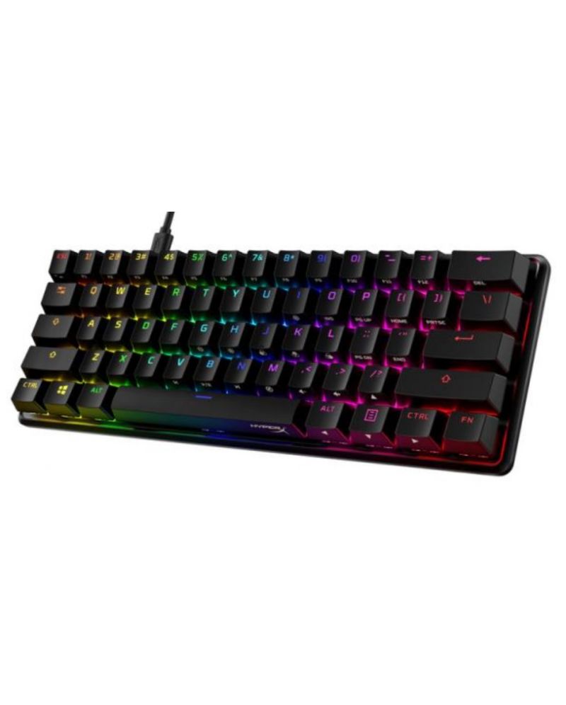 Механична клавиатура HyperX - Alloy Origins 60, HyperX Aqua, черна ...