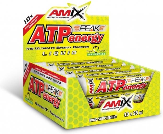 ATP Energy Liquid Box, лимон, 10 шота x 25 ml, Amix | Ozone.bg