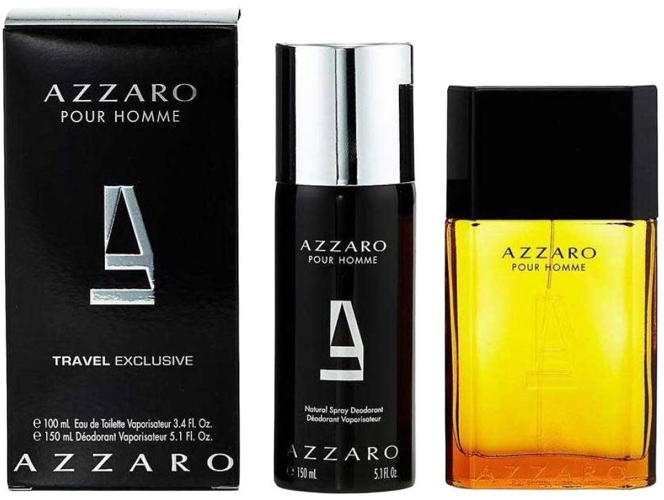 Azzaro Комплект Pour Homme - Тоалетна вода и Спрей дезодорант, 100 ...